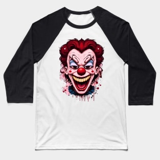 Graffiti Clown Baseball T-Shirt